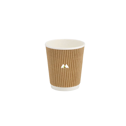 Ripple Paper Cup - 100ml / 4oz, White