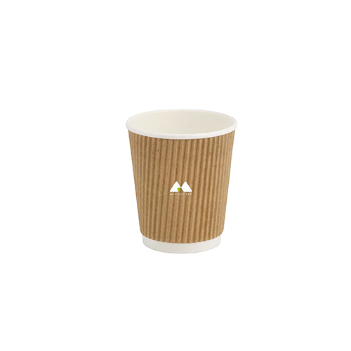 Ripple Paper Cup - 200 ml / 8oz, White